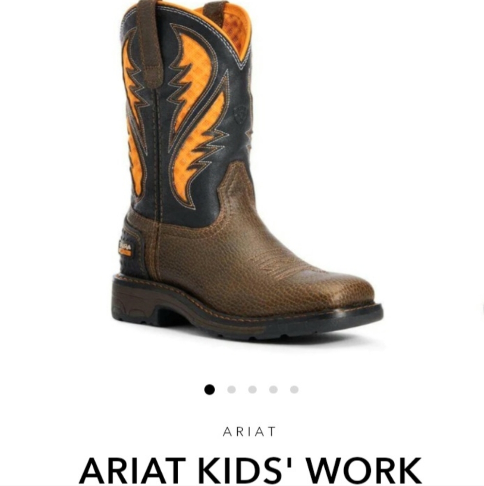ARIAT Kids Workboot VENTTEK Boot Size 10 Cowboy Boot